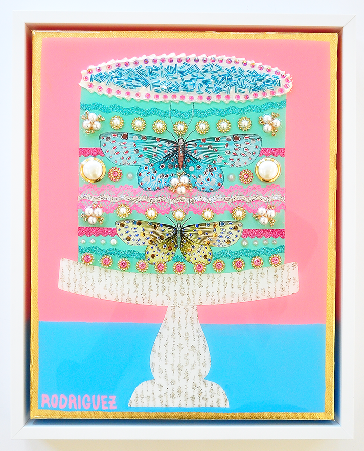 Sugar & Spice & Everything Nice - 12.5 x 15.5 Framed Mixed Media on Canvas