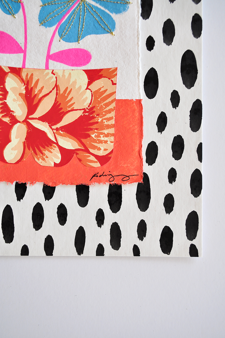 Flowergram 7 - 11x8.5 Mixed Media on Paper