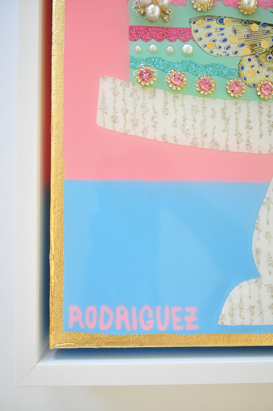 Sugar & Spice & Everything Nice - 12.5 x 15.5 Framed Mixed Media on Canvas