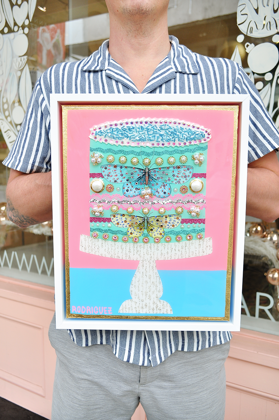 Sugar & Spice & Everything Nice - 12.5 x 15.5 Framed Mixed Media on Canvas