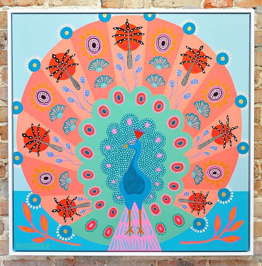 Paradise Awaits - Framed 37.5x37.5 on Canvas