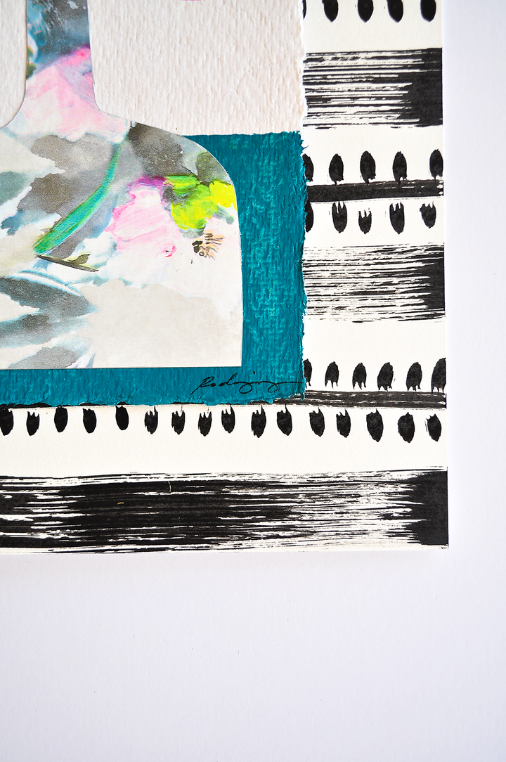 Flowergram 18 - 11x8.5 Mixed Media on Paper