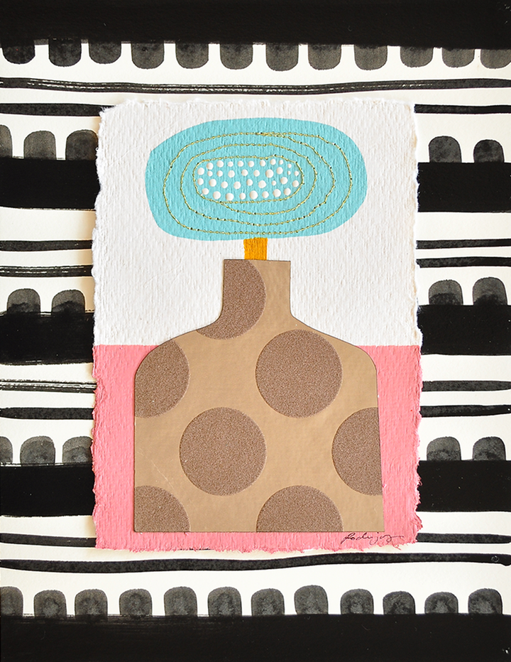 Flowergram 83 (CWL31) - 11x8.5 Mixed Media on Paper