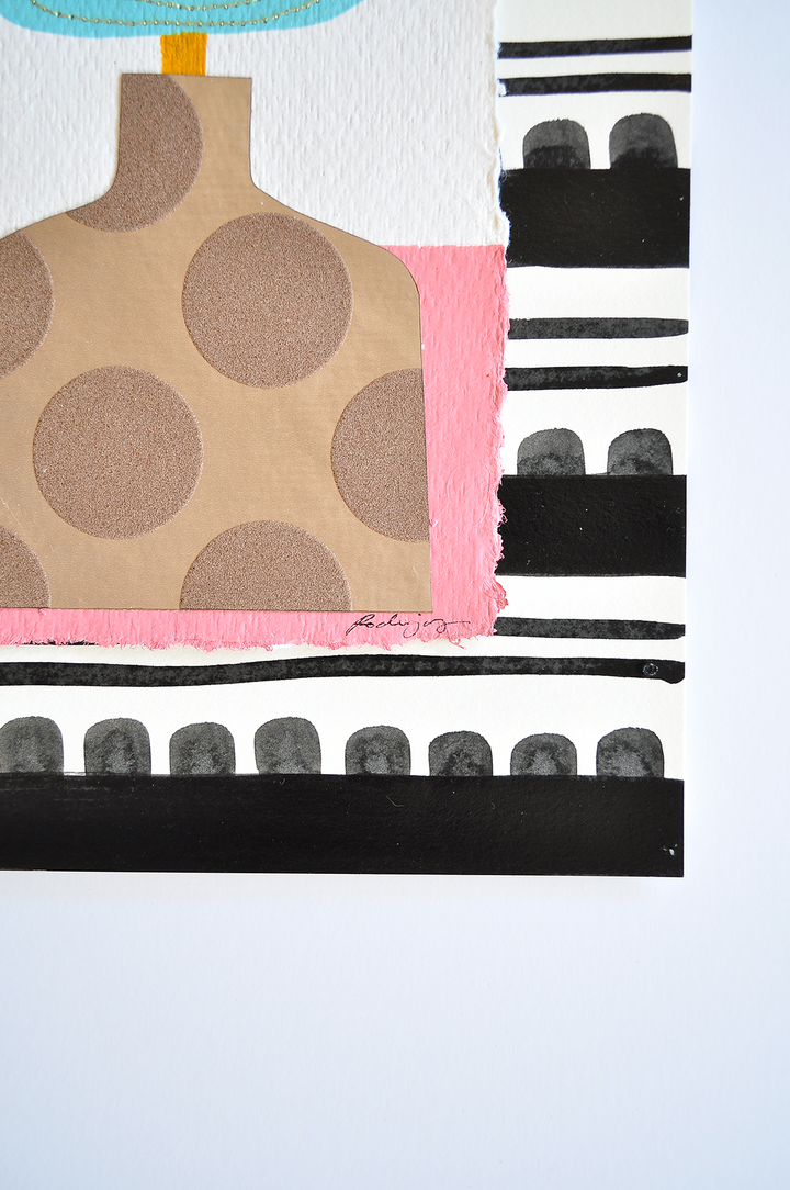 Flowergram 83 (CWL31) - 11x8.5 Mixed Media on Paper