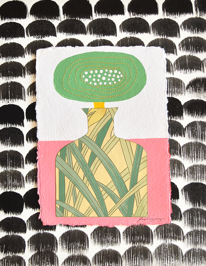 Flowergram 86 (CWL34) - 11x8.5 Mixed Media on Paper