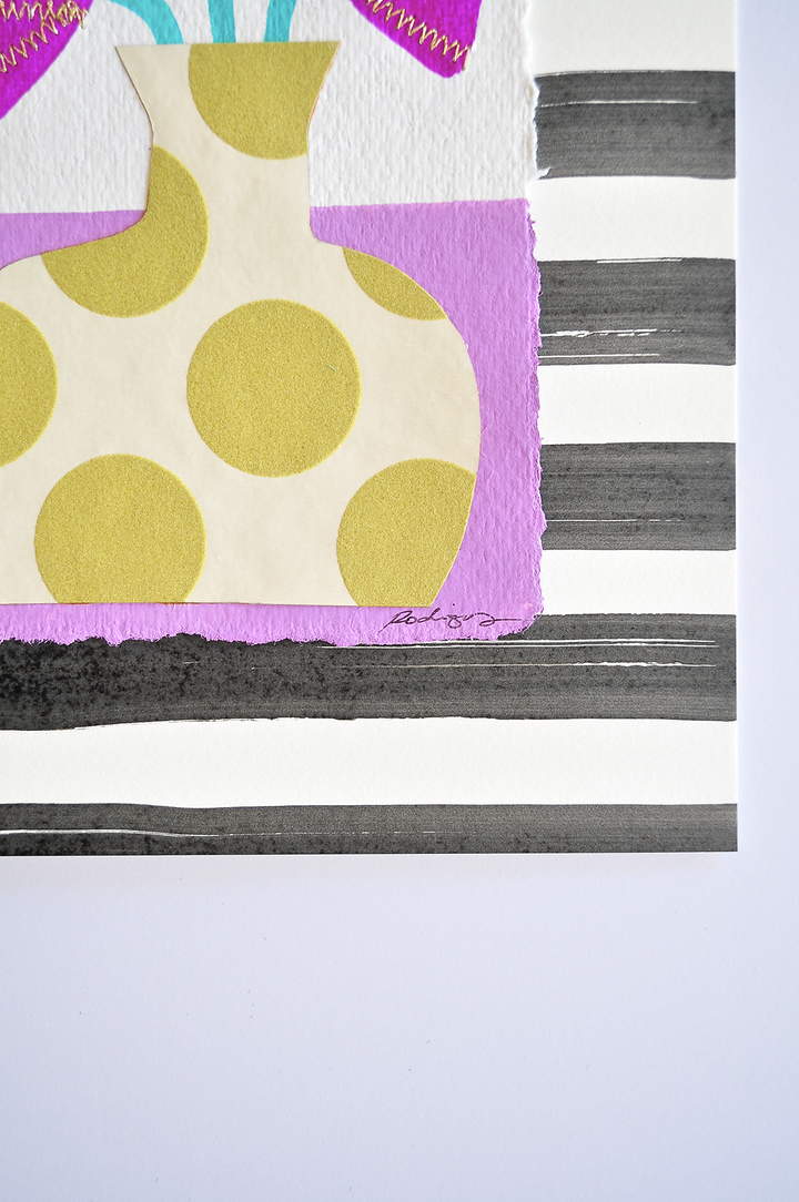 Flowergram 97- 11x8.5 Mixed Media on Paper