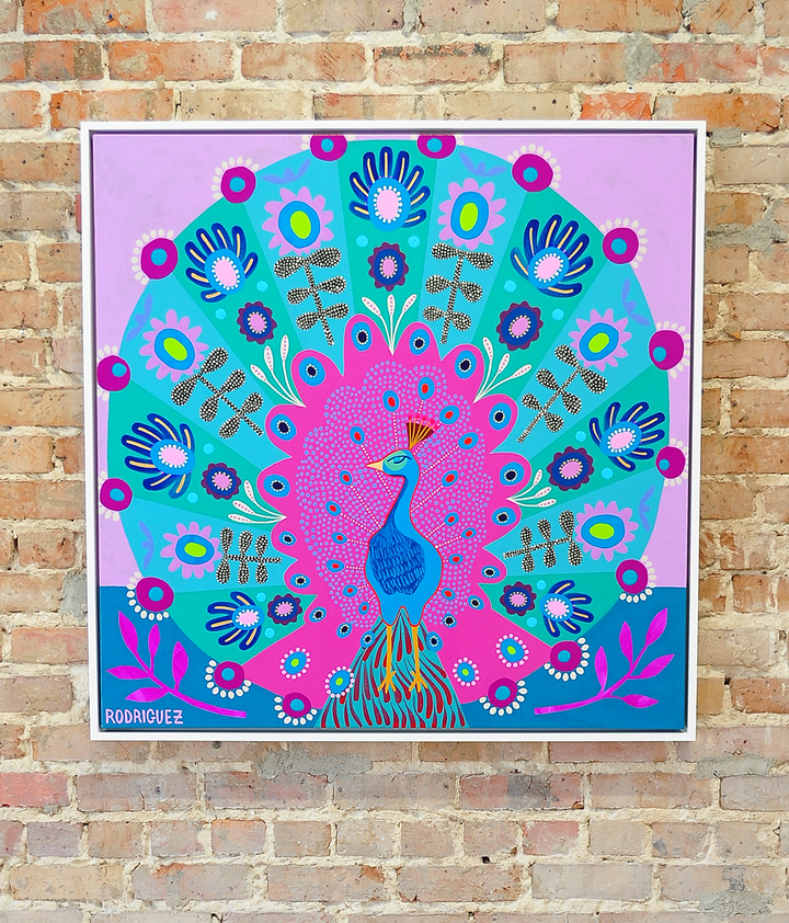 Strength and Majesty - Framed 37.5x37.5 on Canvas