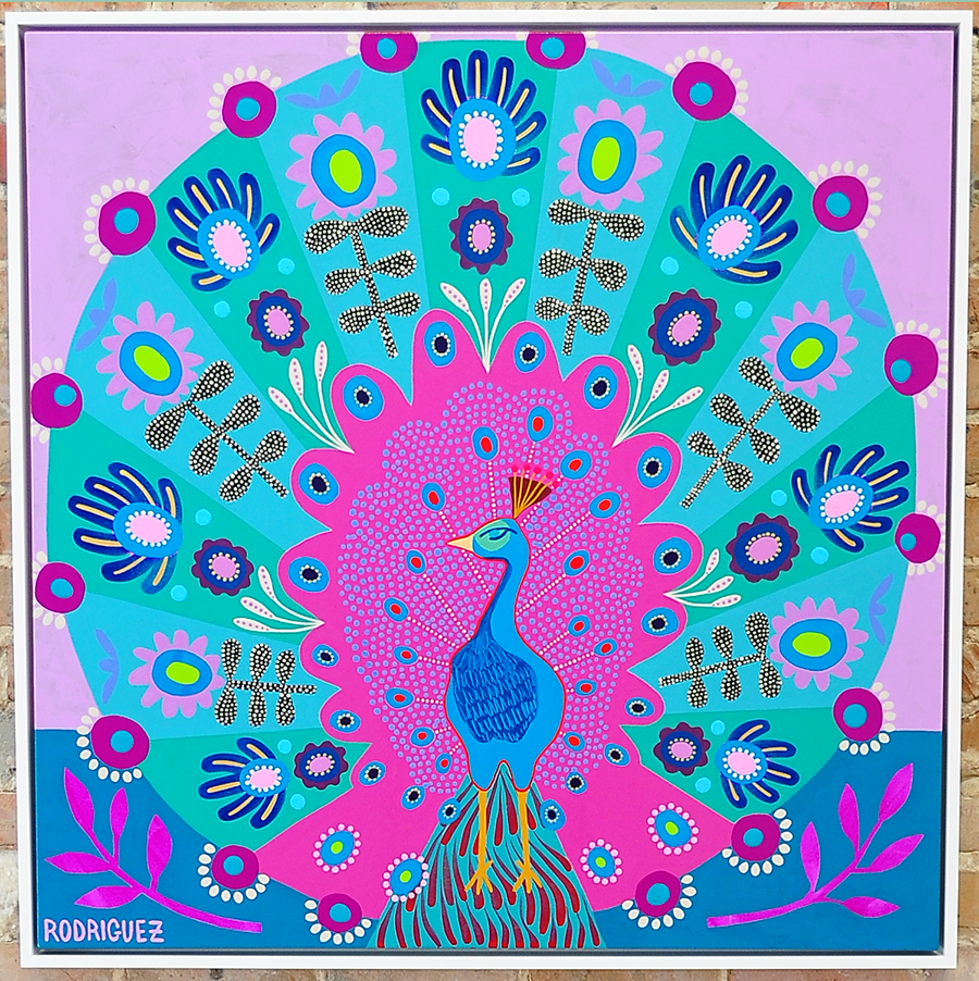 Strength and Majesty - Framed 37.5x37.5 on Canvas