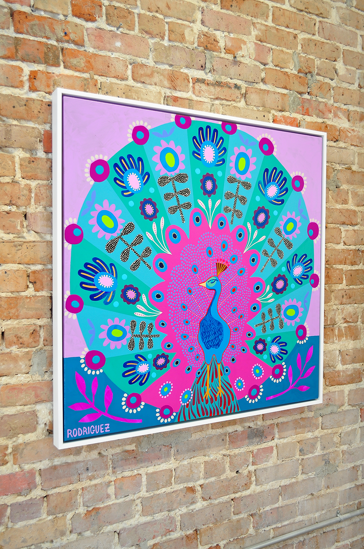 Strength and Majesty - Framed 37.5x37.5 on Canvas