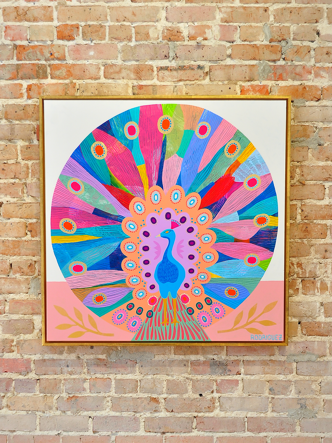 In Full Bloom - Framed 37.5x37.5 on Canvas