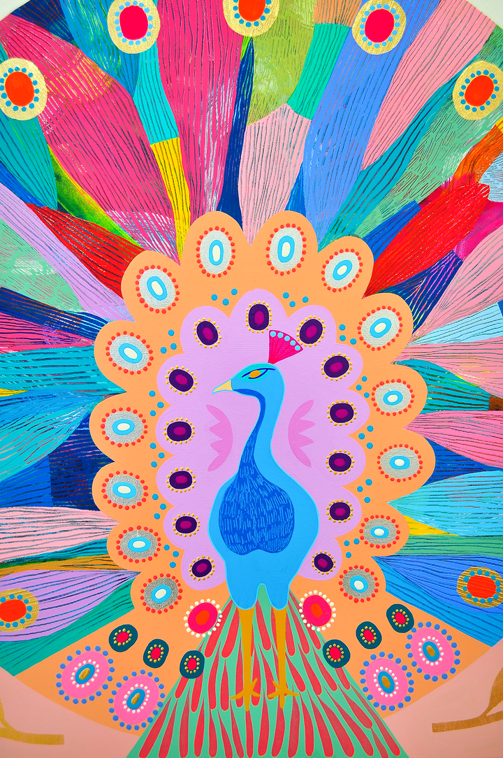 In Full Bloom - Framed 37.5x37.5 on Canvas