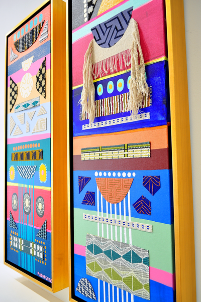 Kaibigan 1 - Framed Canvas - 37.5" x 13.5"