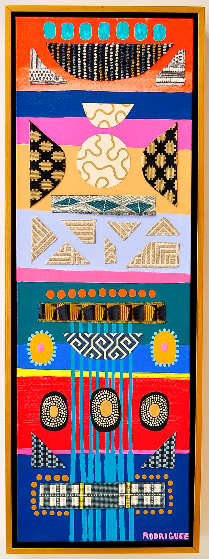 Kaibigan 1 - Framed Canvas - 37.5" x 13.5"