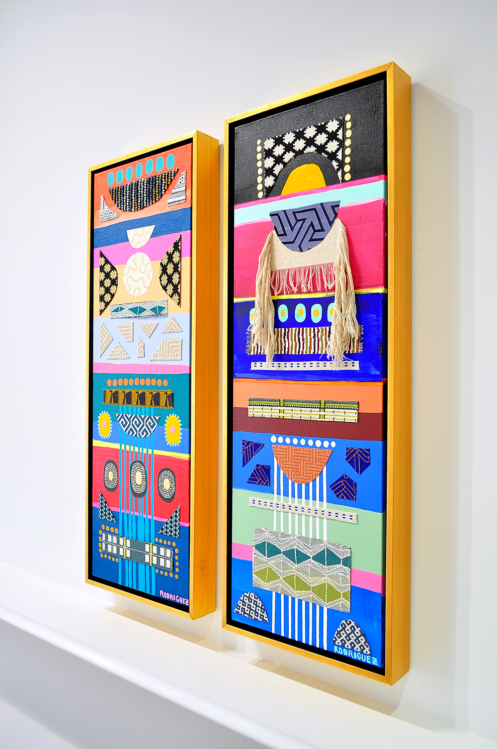 Kaibigan 1 - Framed Canvas - 37.5" x 13.5"