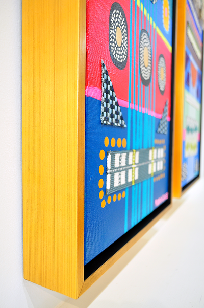 Kaibigan 1 - Framed Canvas - 37.5" x 13.5"