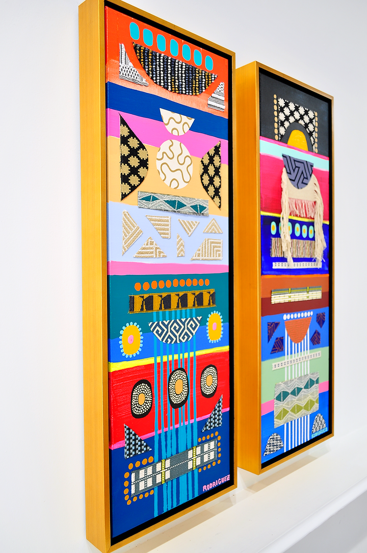 Kaibigan 1 - Framed Canvas - 37.5" x 13.5"