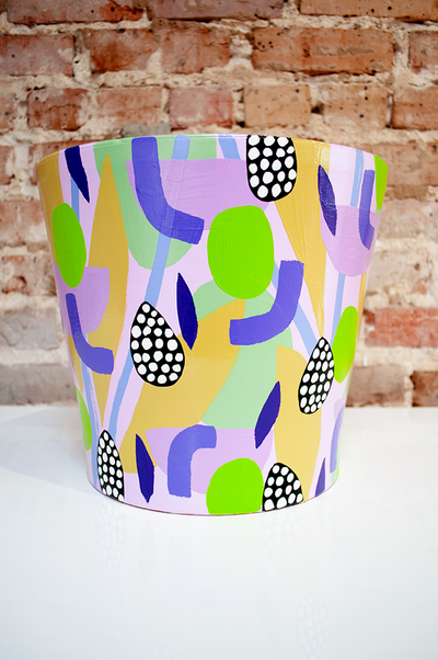 1 PURPLE RAIN - EXTRA LARGE ABSTRACT PLANTER