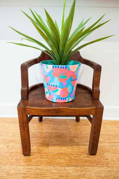 2 BEACH DAY - EXTRA LARGE ABSTRACT PLANTER