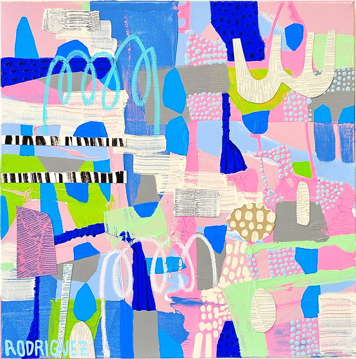 Here We Go Again - 20x20 Mixed Media on Canvas
