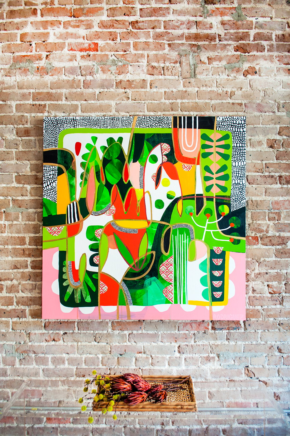 MOVING MOUNTAINS - 48x48 ON CANVAS