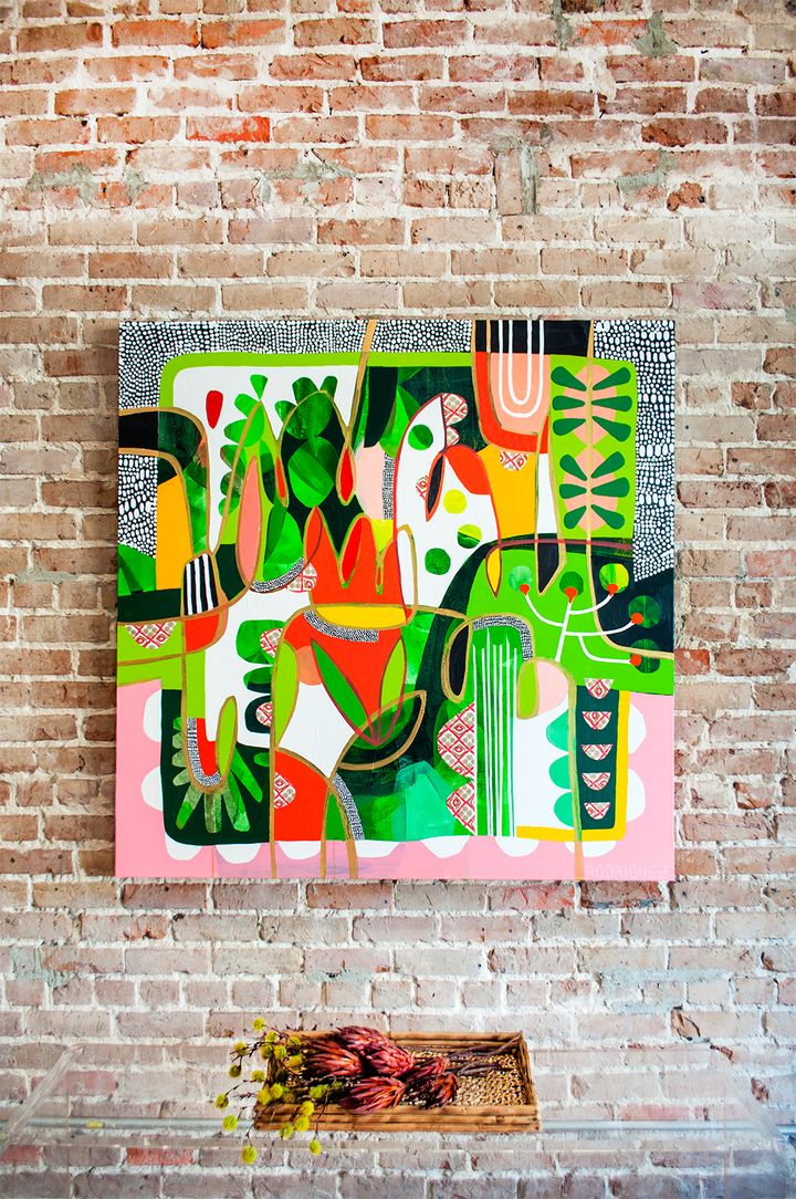 MOVING MOUNTAINS - 48x48 ON CANVAS