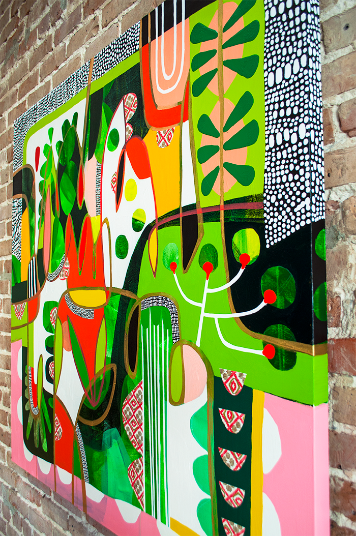 MOVING MOUNTAINS - 48x48 ON CANVAS