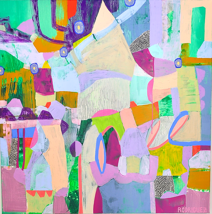 Singing Along To Our Favorite Song - 48x48 on Canvas