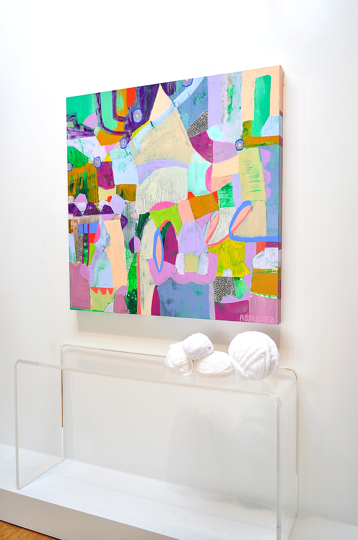 Singing Along To Our Favorite Song - 48x48 on Canvas