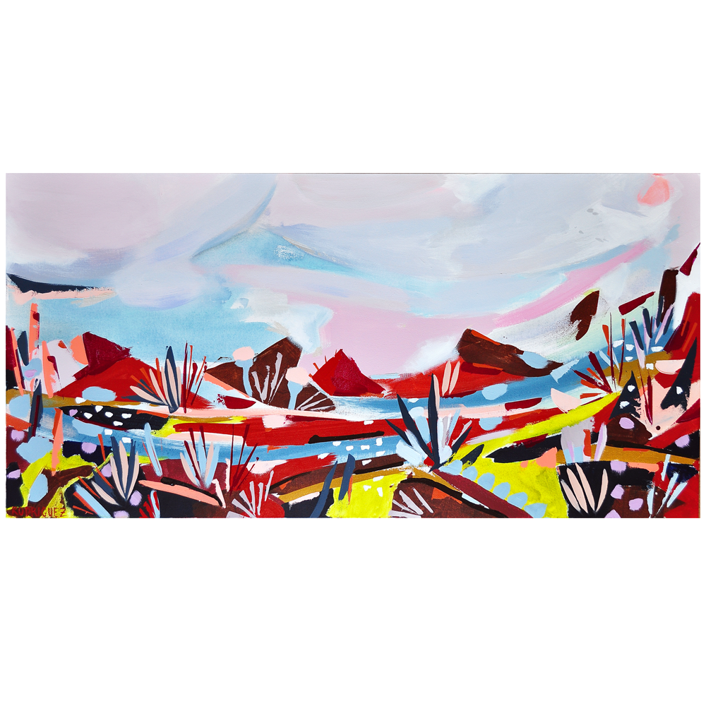 ABSTRACT LANDSCAPE II 48x24 ON CANVAS