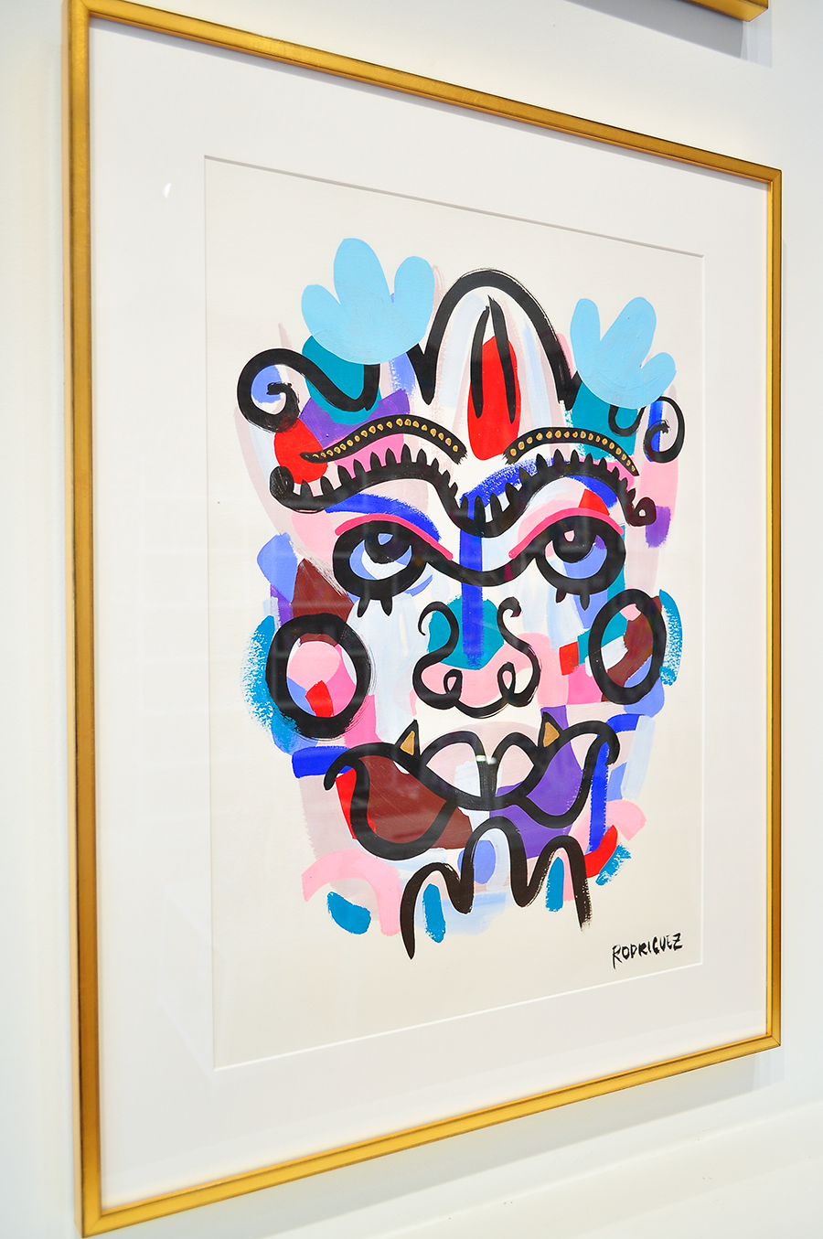 Beautiful Monster Ozzy - 23x30 Framed Acrylic on Paper
