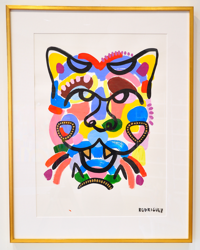 Beautiful Monster Safa- 23x30 Framed Acrylic on Paper