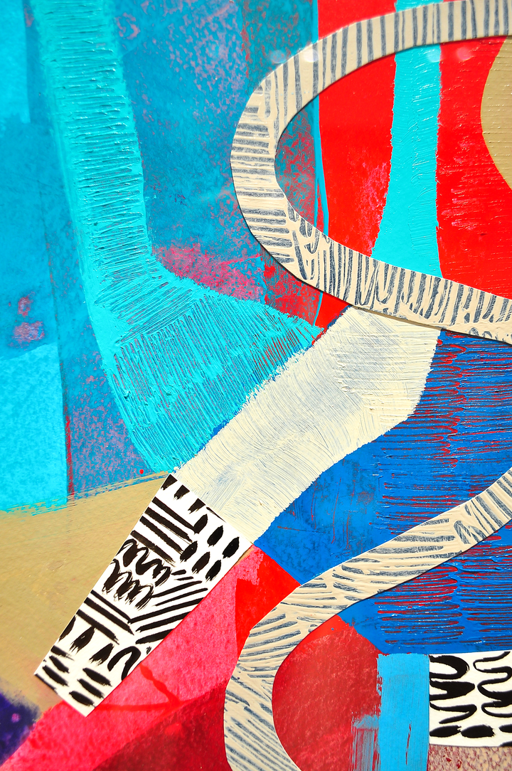Retune Your Fortune - 26x34 Framed Mixed Media