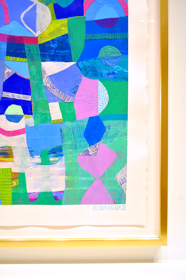 The Next Adventure - 26x34 Framed Mixed Media