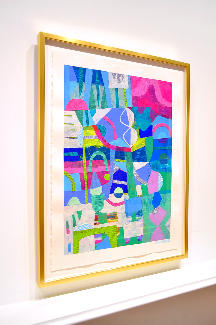 The Next Adventure - 26x34 Framed Mixed Media