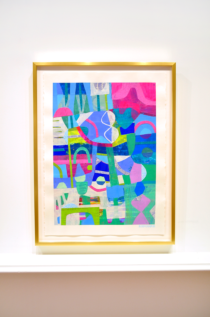 The Next Adventure - 26x34 Framed Mixed Media