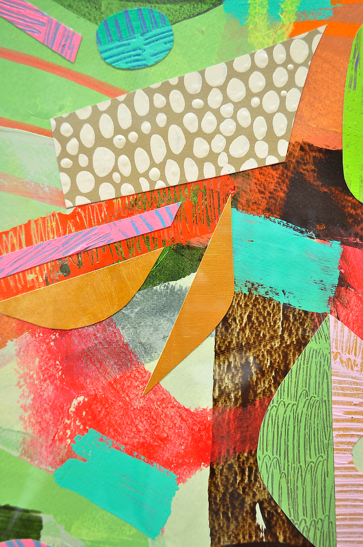 Not Lost, Searching - 26x34 Framed Mixed Media