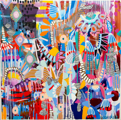 FESTIVAL OF HARVEST - 48x48 ON CANVAS