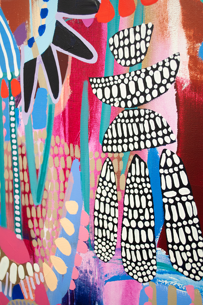 FESTIVAL OF HARVEST - 48x48 ON CANVAS
