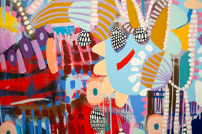 FESTIVAL OF HARVEST - 48x48 ON CANVAS