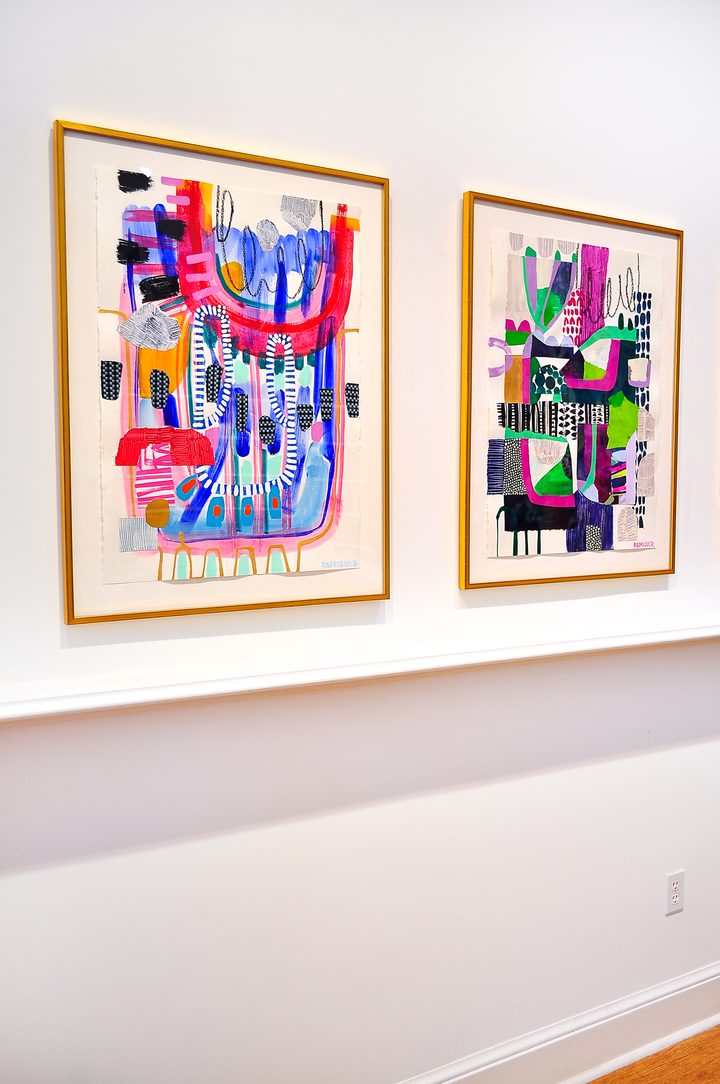Losing Track Of Time - 28x36 Framed Mixed Media