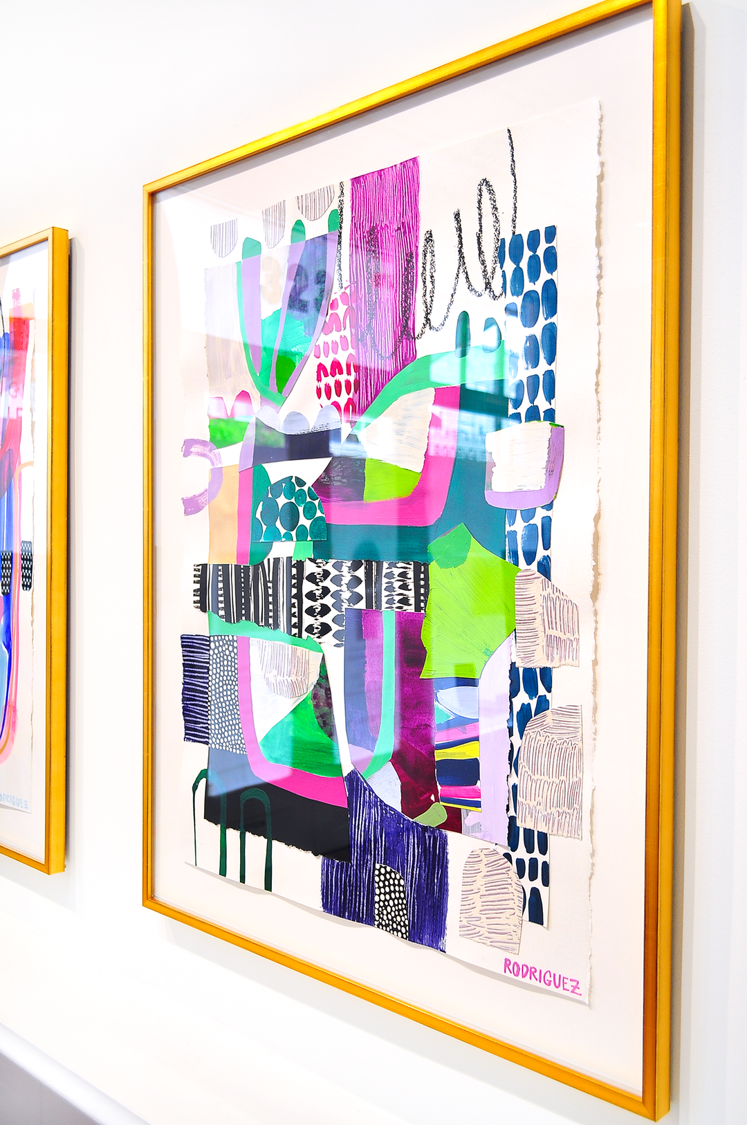 Losing Track Of Time - 28x36 Framed Mixed Media