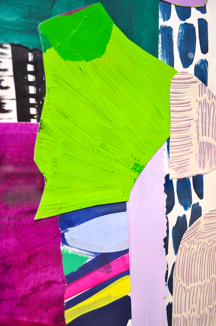 Losing Track Of Time - 28x36 Framed Mixed Media