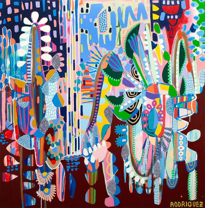 FROM THE GROUND UP - 48x48 ON CANVAS