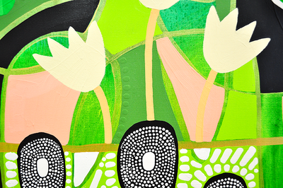 Green Means Grow - 36x36 on Canvas