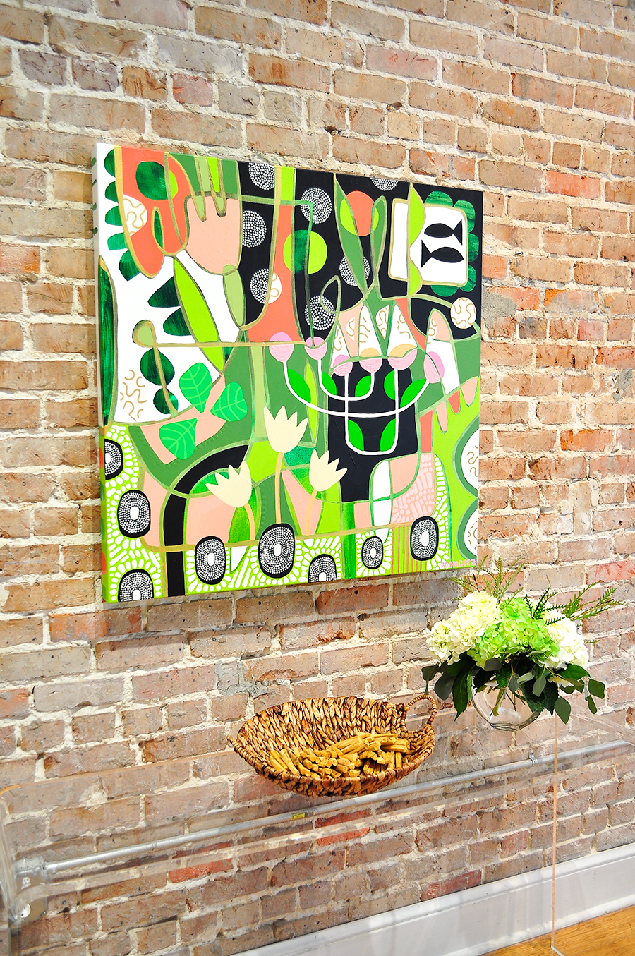 Green Means Grow - 36x36 on Canvas