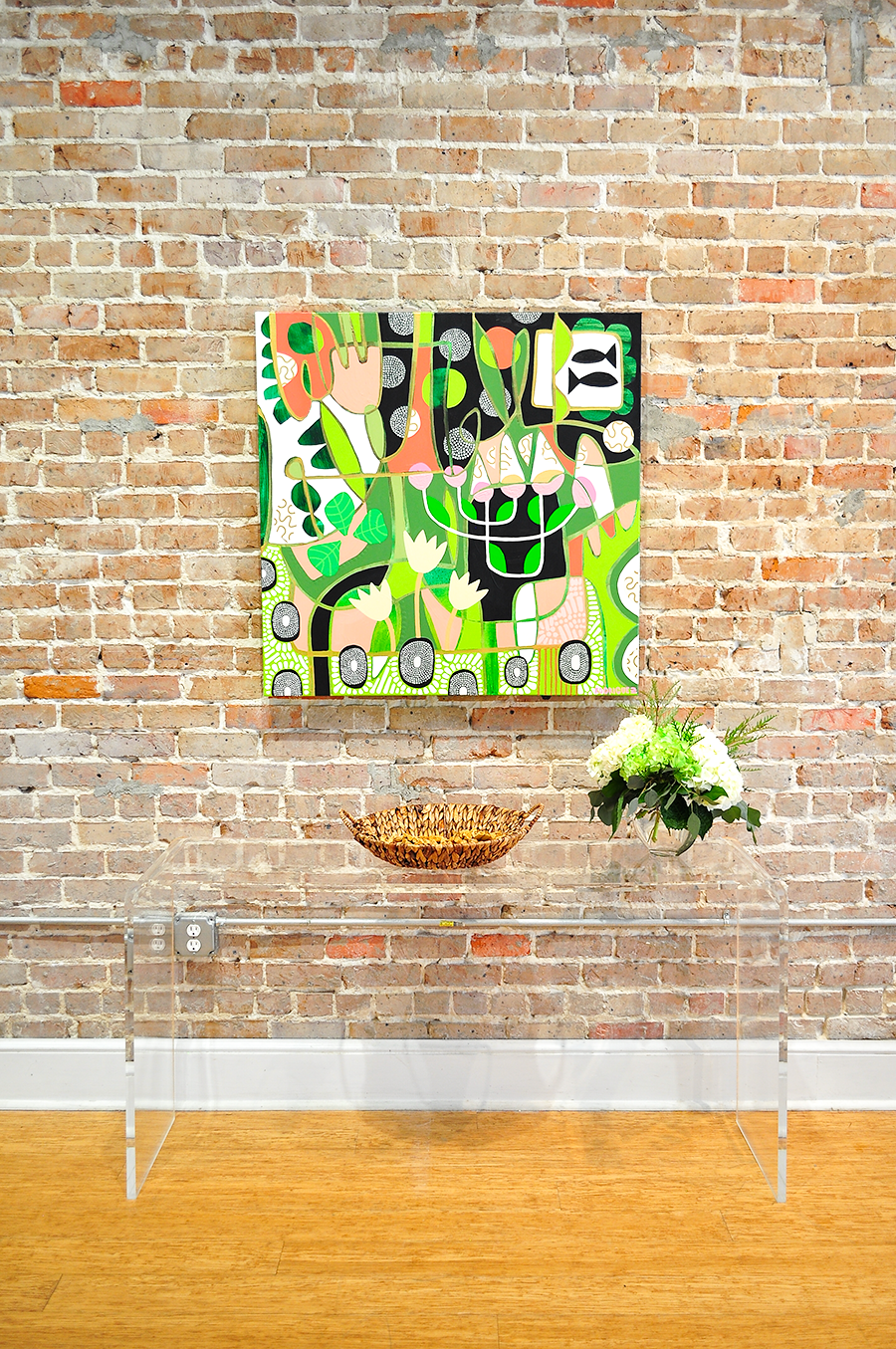 Green Means Grow - 36x36 on Canvas