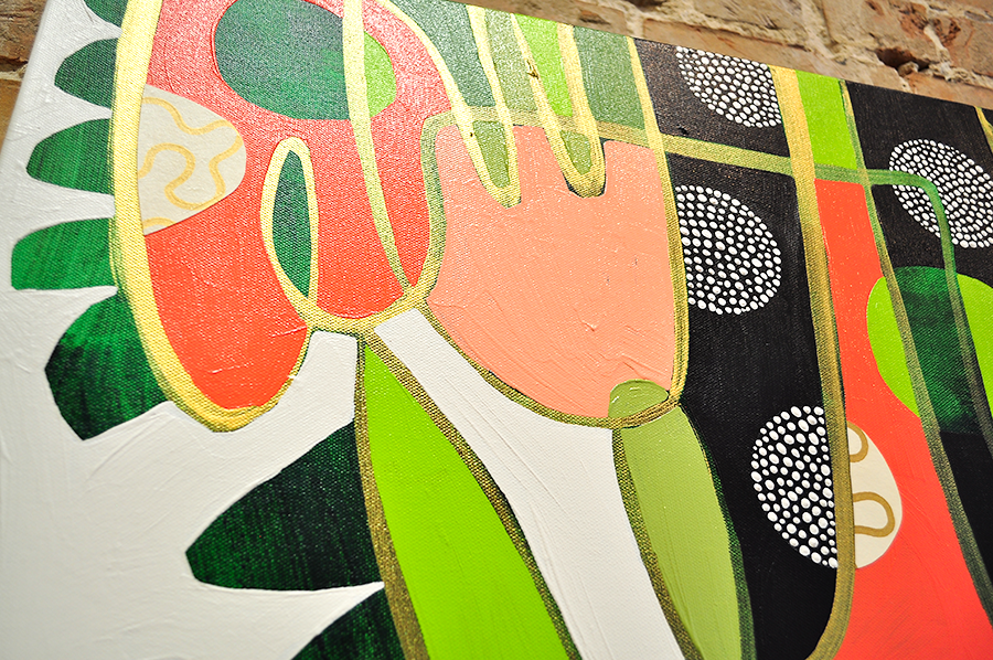 Green Means Grow - 36x36 on Canvas