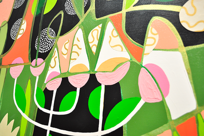 Green Means Grow - 36x36 on Canvas