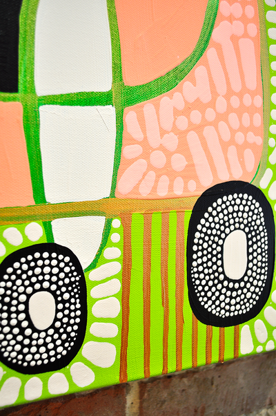 Green Means Grow - 36x36 on Canvas