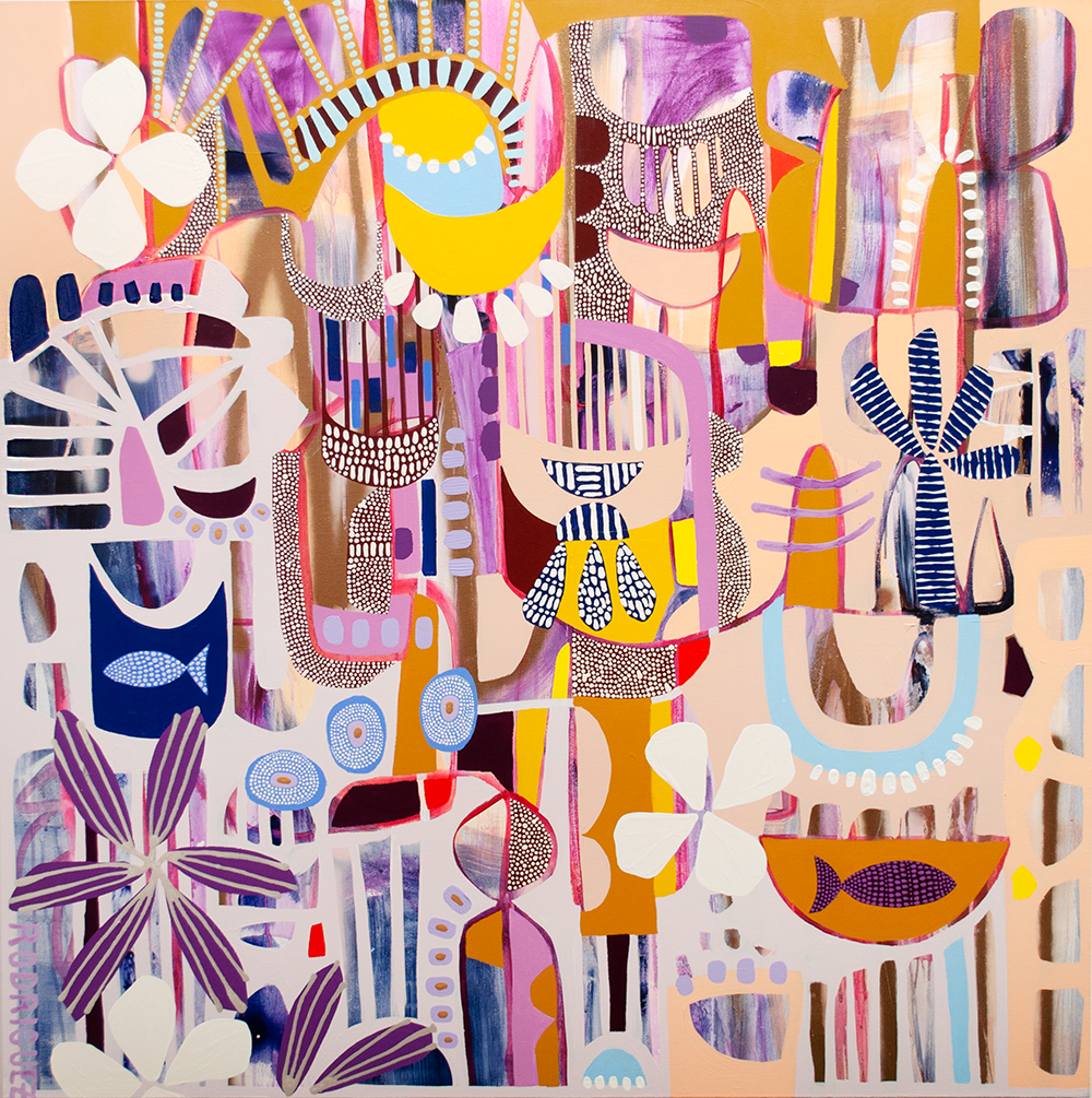 HERITAGE - 48x48 ON CANVAS